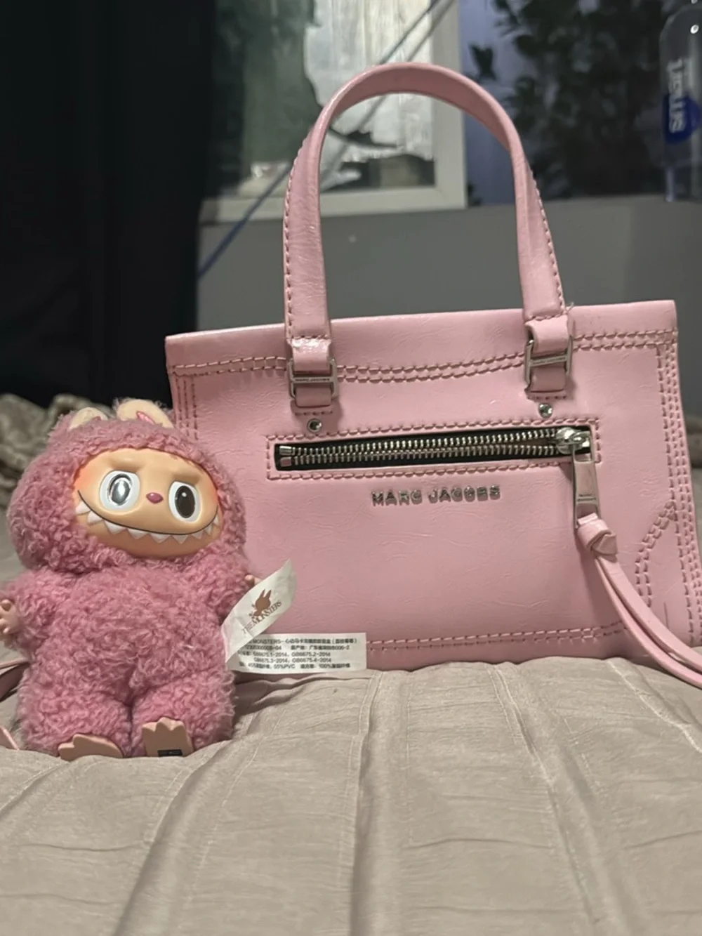 Marc Jacobs Pale Pink Leather Top-Handle Mini Tote